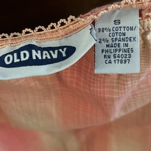 Old Navy Plaid pink colors skirt size Small